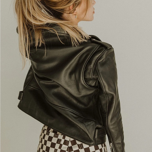 Understated easy rider leather jacket xs NWOT - Picture 2 of 8